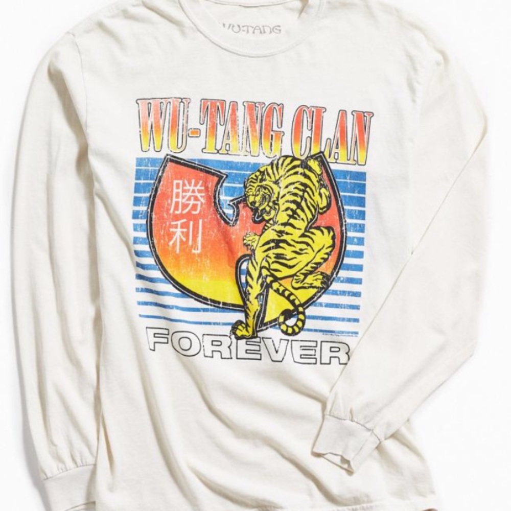 UO Wu Tang Clan Tiger long sleeve t